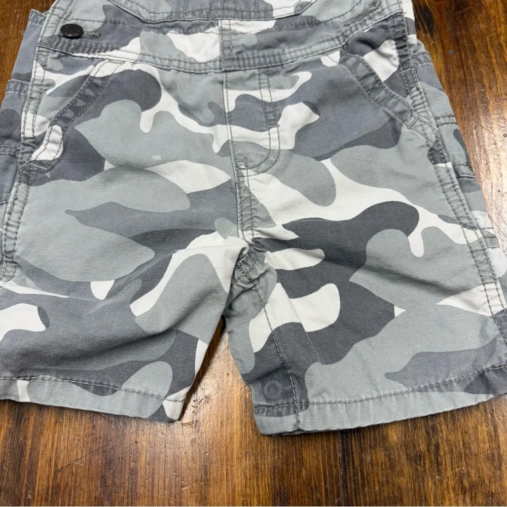 Osh Kosh Gray Camo Overalls‎ Size 18 Months